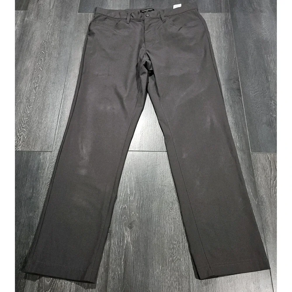Banana Republic Hybrid Slim Fit Pant Men 32x29 Gray Stretch Preppy City 5 Pocket
